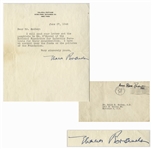 Eleanor Roosevelt Letter Signed From 1948 -- Regarding the March of Dimes, Then Called the National Foundation for Infantile Paralysis